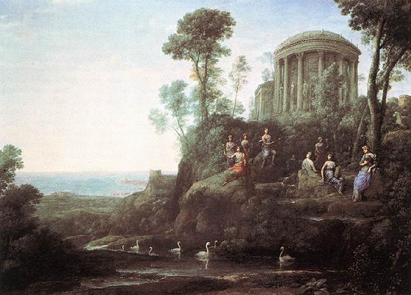 Claude Lorrain Apollo and the Muses on Mount Helion china oil painting image
